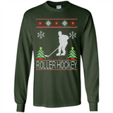 roller hockey Christmas ugly