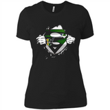 Utah Jazz And Superman Fans - Ladies' Boyfriend T-Shirt