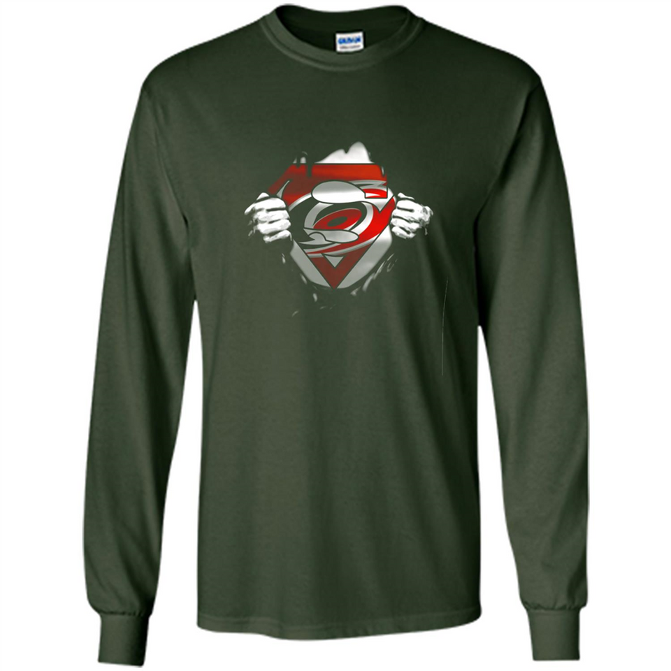 Carolina Hurricanes And Superman Fans - Long Sleeve T-Shirt