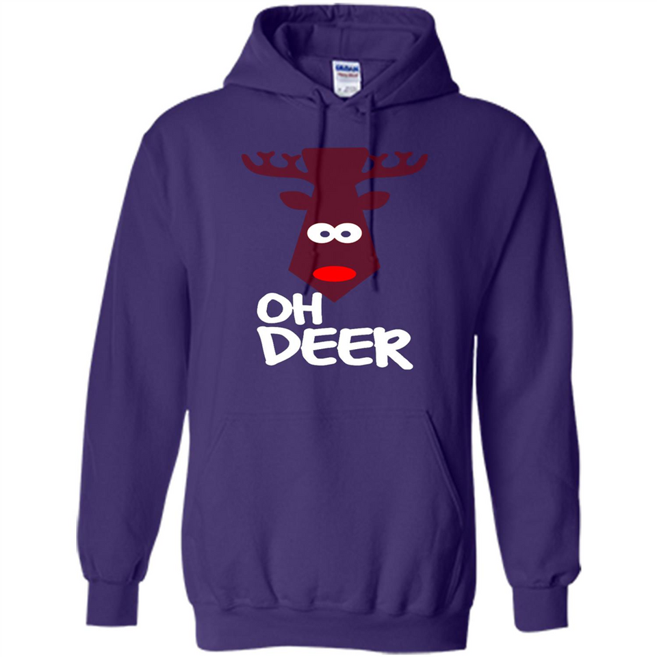 Oh Deer Christmas Reindeer Black mugs PINGPONG - Hoodie