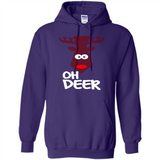Oh Deer Christmas Reindeer Black mugs PINGPONG - Hoodie