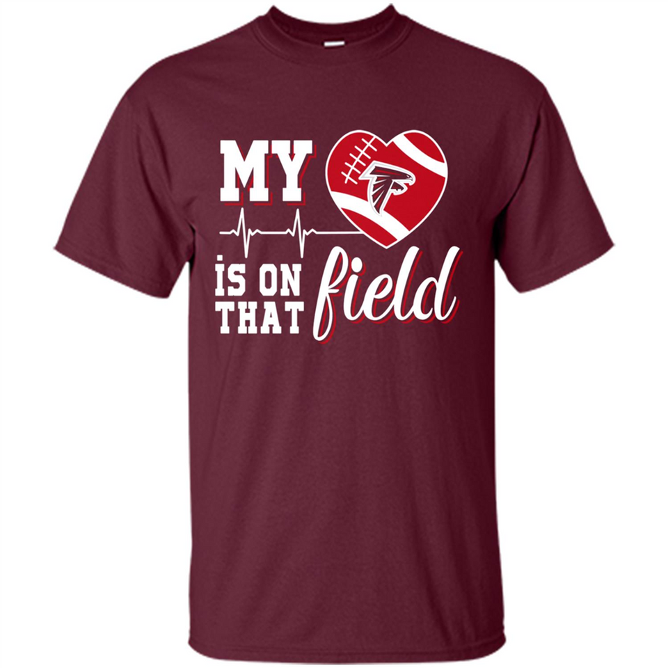 Atlanta Falcons Football My Heart is on that Field - Shirt