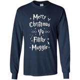 Merry Christmas Ya Filthy Muggle Christmas Sweatshirt PINGPONG