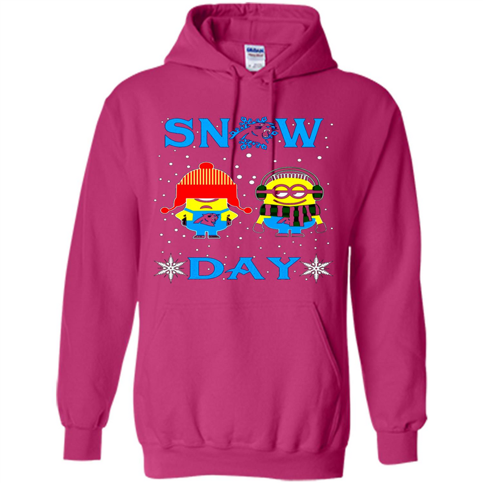 Snow Day Shirt For Carolina Panthers Vs Minion Fans pingpong