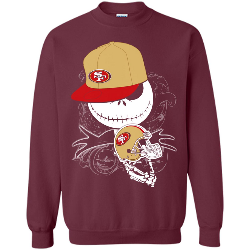 Jack Skellington The Nightmare Before Christmas-49ers Football - Sweatshirt