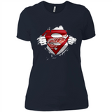 Detroit Red Wings And Superman Fans - Ladies' Boyfriend T-Shirt