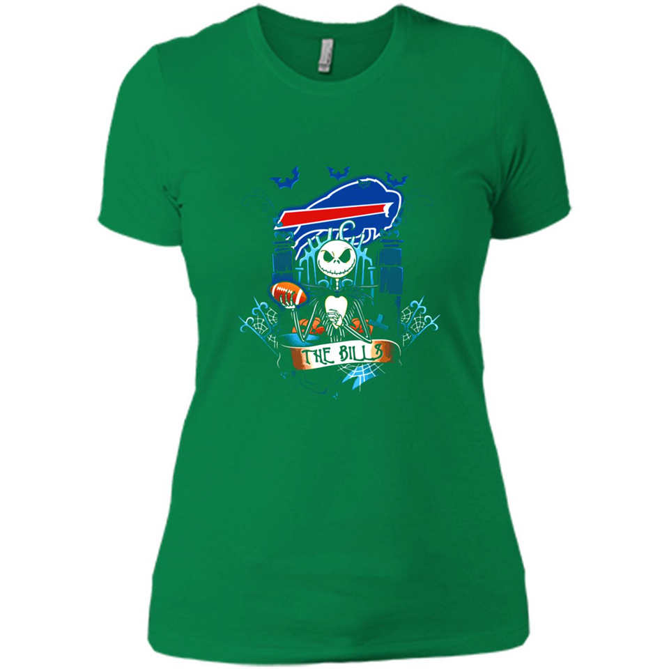 Buffalo Bills Halloween The Nightmare Before Christmas - Ladies' Boyfriend T-Shirt