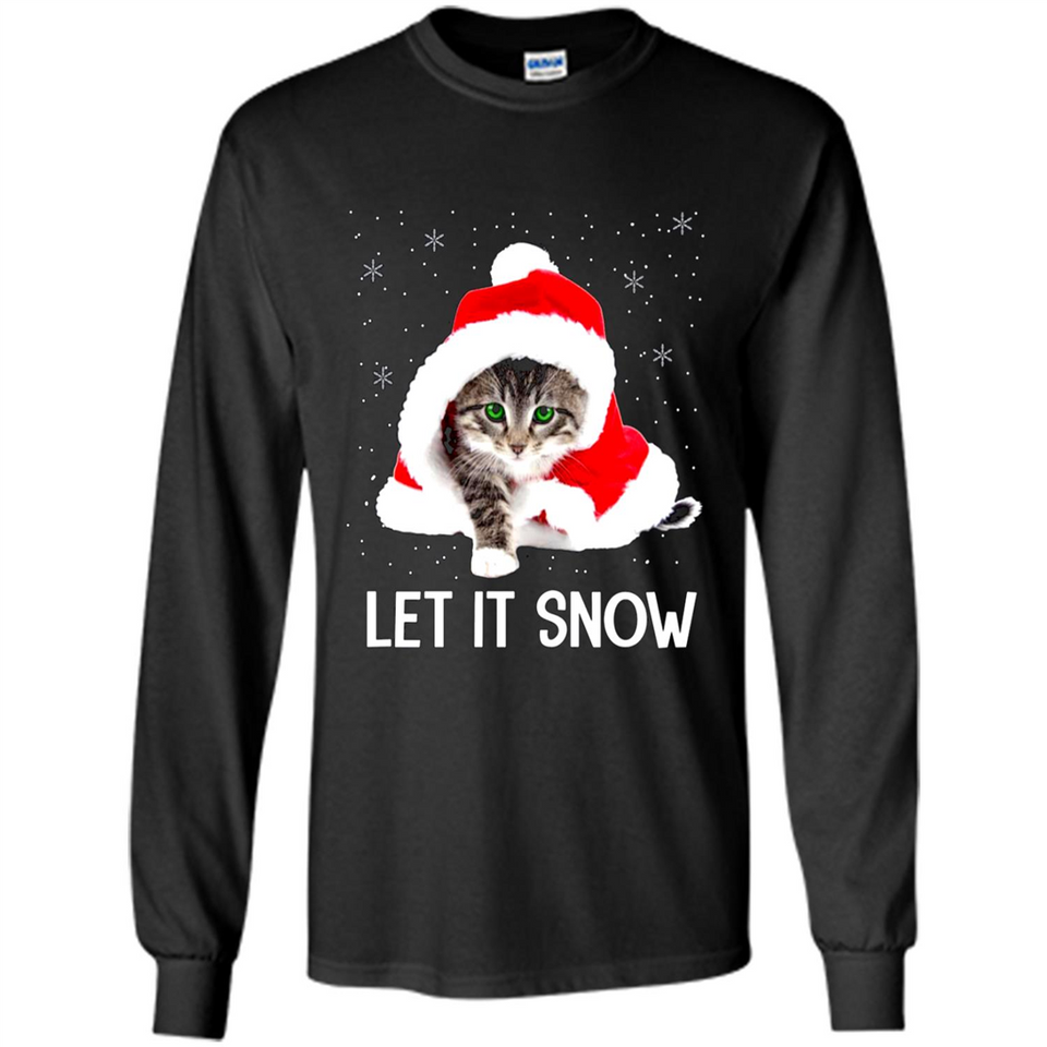 Let It Snow Cat Christmas sweater PINGPONG