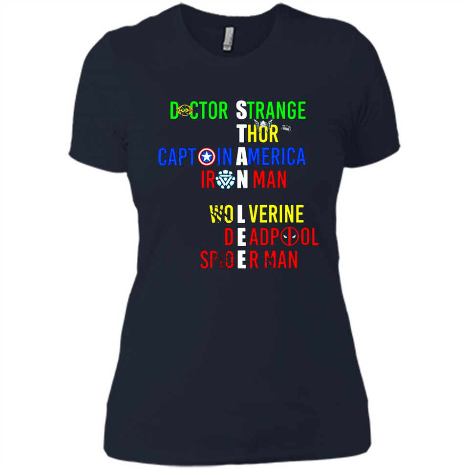 RIP Stan Lee Doctor Strange Thor Caption America Iron Man Shirt PINGPONG - Ladies' Boyfriend T-Shirt