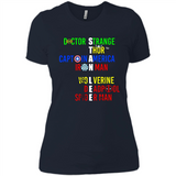 RIP Stan Lee Doctor Strange Thor Caption America Iron Man Shirt PINGPONG - Ladies' Boyfriend T-Shirt