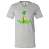 Snoopy Woodstock Shamrock - Canvas Unisex V-Neck