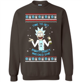 Rick and Morty Time to get Riggity Riggity Wrecked Son Christmas sweater - Sweatshirt