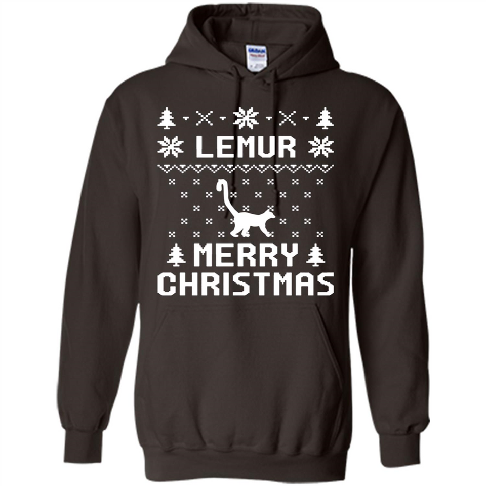 Vintage Tee For Women Men Graphic Shirts Lemur Ugly Christmas Sweater - Hoodie