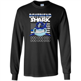 Police boyfriend Shark Blue Line Tee