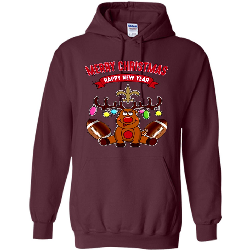 New Orleans Saints NFL Reindeer Funny Merry Christmas And Happy New Year