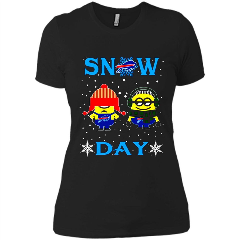Snow Day Shirt For Buffalo Bills Vs Minion Fans pingpong