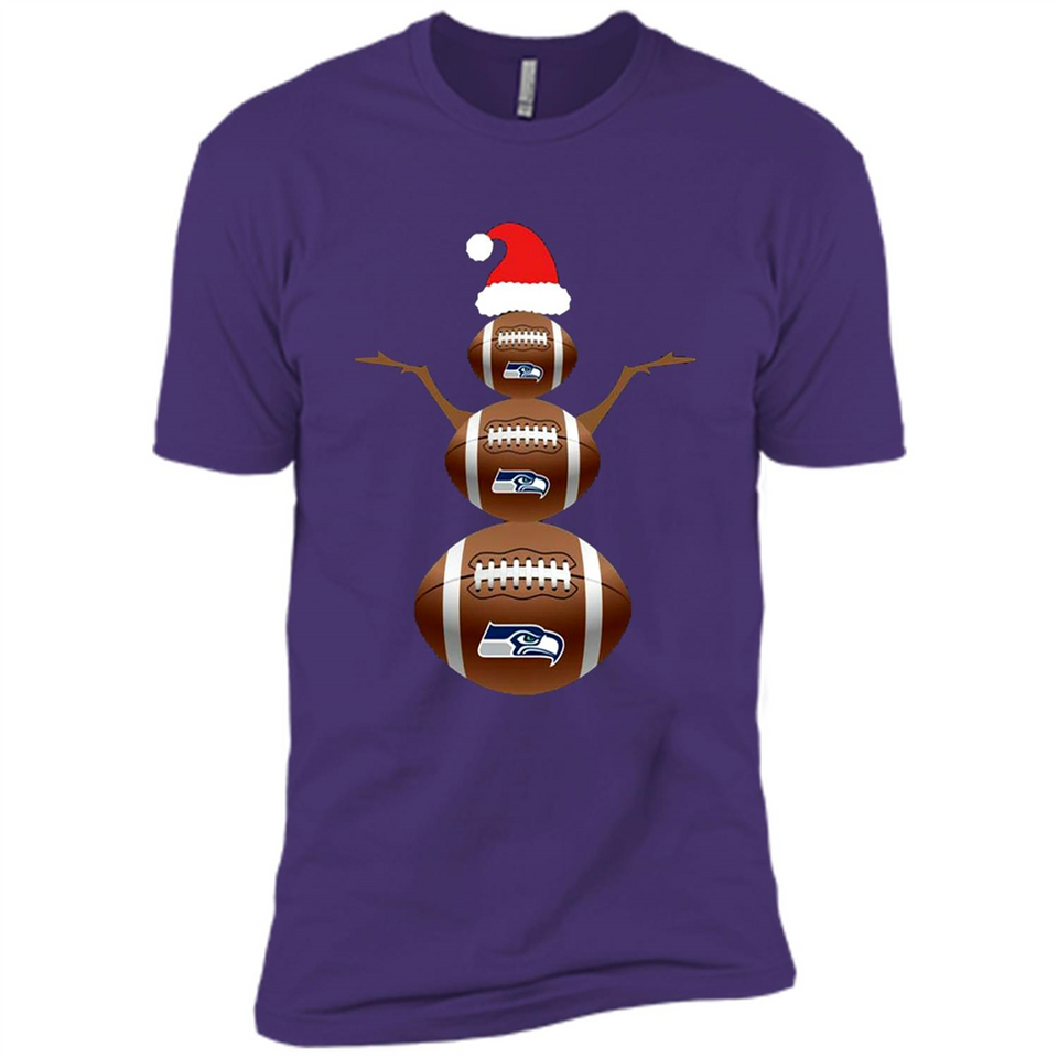 Seattle Seahawks NFL Dabbing Snowman Xmas