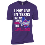 I May Live In Texas But My Team Is The Cavaliers - Premium Short Sleeve T-Shirt