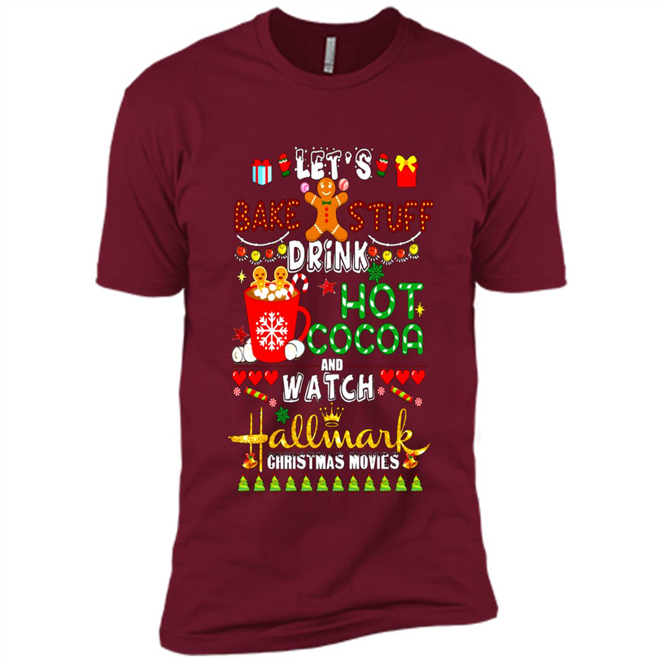 Let's Bake Stuff Drink Hot Cocoa Hallmark-Christmas Movies Sweatshirt PINGPONG