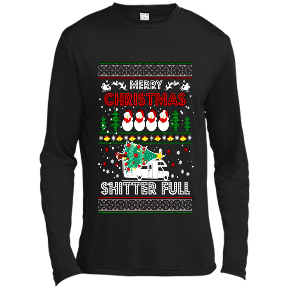 Merry Christmas Shitter Full Christmas Tree Snowman PING PONG