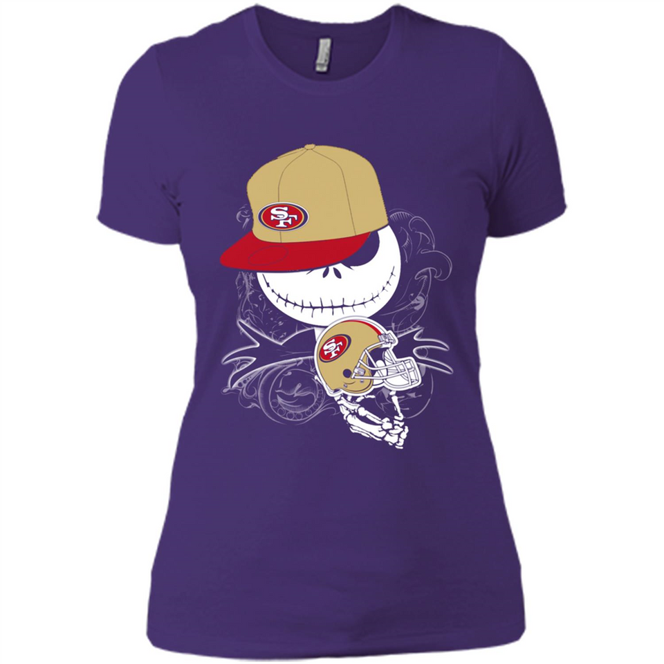 Jack Skellington The Nightmare Before Christmas-49ers Football - Ladies' Boyfriend T-Shirt