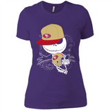 Jack Skellington The Nightmare Before Christmas-49ers Football - Ladies' Boyfriend T-Shirt