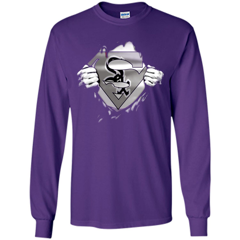 Chicago White Sox And Superman Fans - Long Sleeve T-Shirt