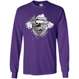 Chicago White Sox And Superman Fans - Long Sleeve T-Shirt