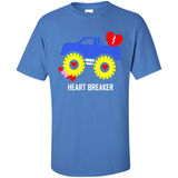 HEART BREAKER BLUE MONSTER TRUCK VALENTINE'S DAY