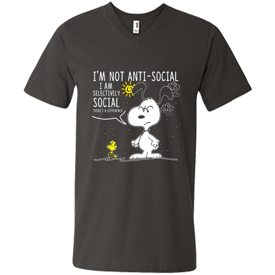 Snoopy I'm Not Anti-Social I Am Selectively Social