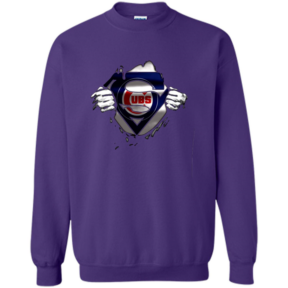 Chicago Cubs And Superman Fans - Sweatshirt