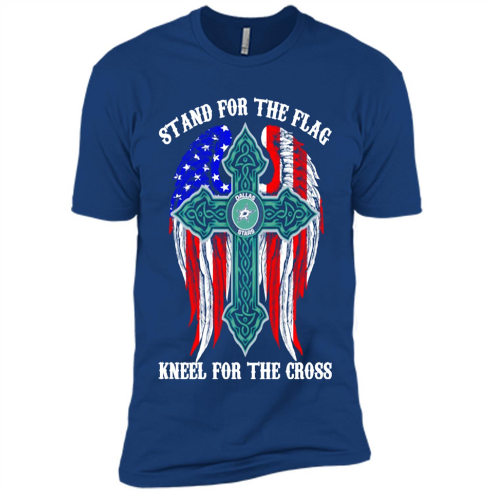 Dallas Stars - stand for the flag kneel for the cross