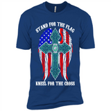Dallas Stars - stand for the flag kneel for the cross