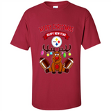 Pittsburgh Steelers NFL Reindeer Funny Merry Christmas And Happy New Year