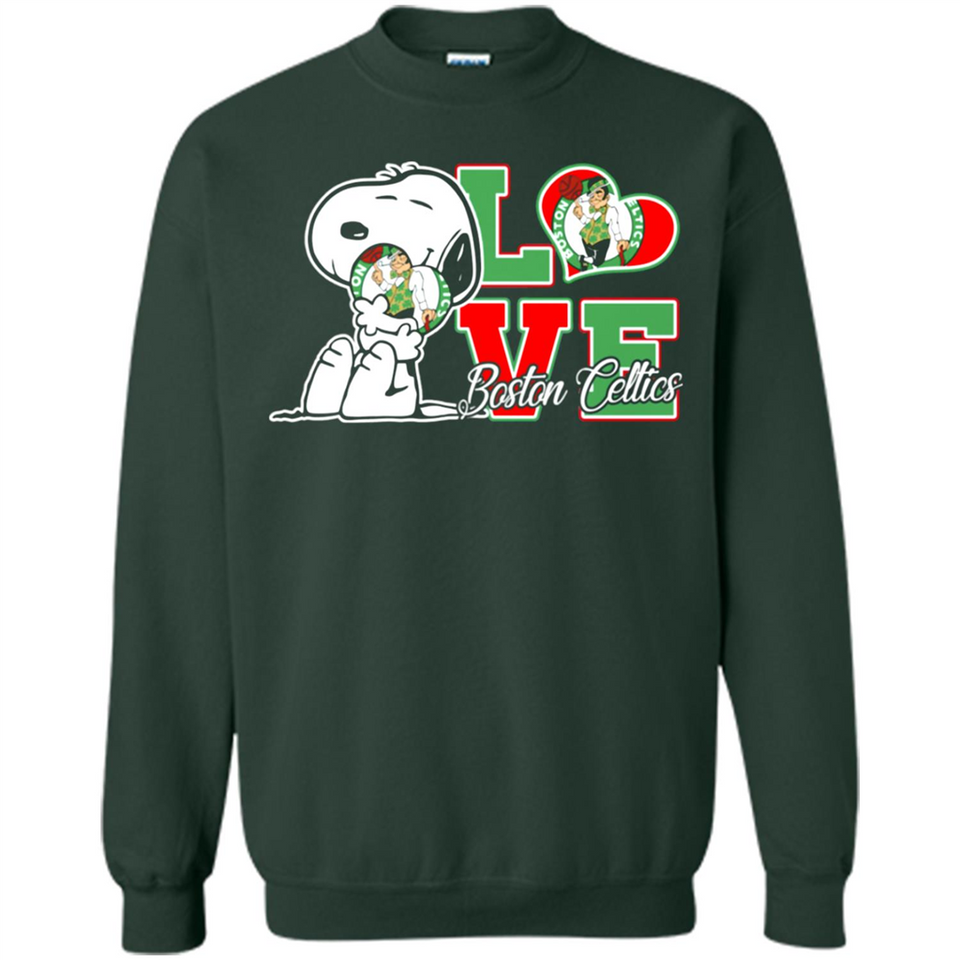 Snoopy loves NBA Boston Celtics - Sweatshirt