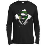 Utah Jazz And Superman Fans - Canvas Long Sleeve T-Shirt