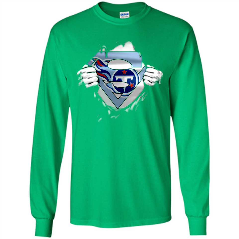 Tennessee Titans And Superman Fans - Long Sleeve T-Shirt