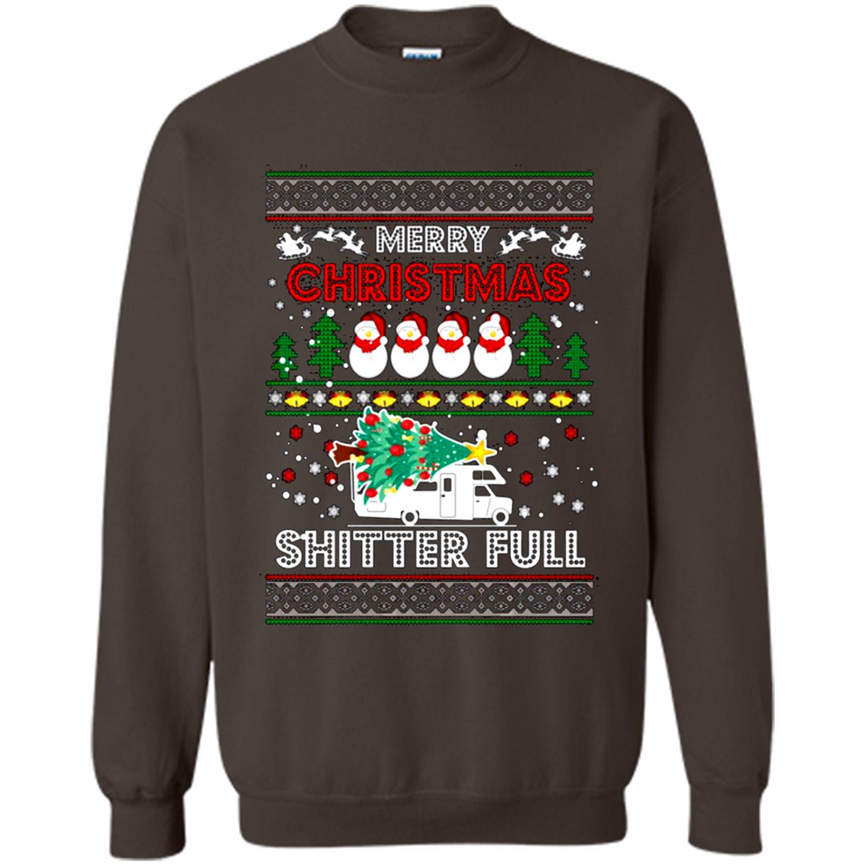 Merry Christmas Shitter Full Christmas Tree Snowman PING PONG