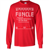 Mens Christmas Funcle Definition - Long Sleeve T-Shirt