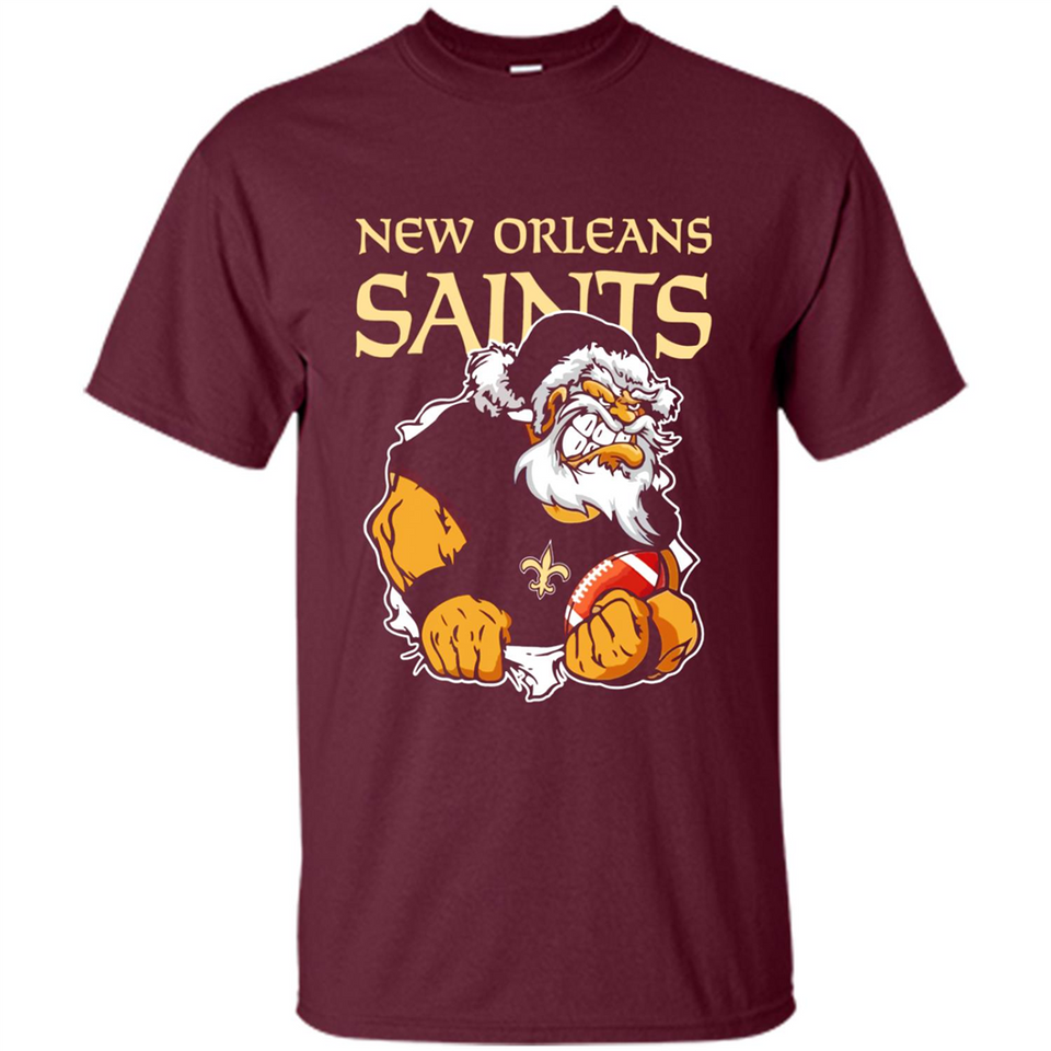 Grumpy Santa Claus New Orleans Saints Football Team PINGPONG