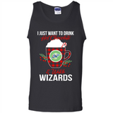 I Just Want To Drink Hot Chocolate & Watch Washington Wizards Ugly Christmas Sweater PINGPONG