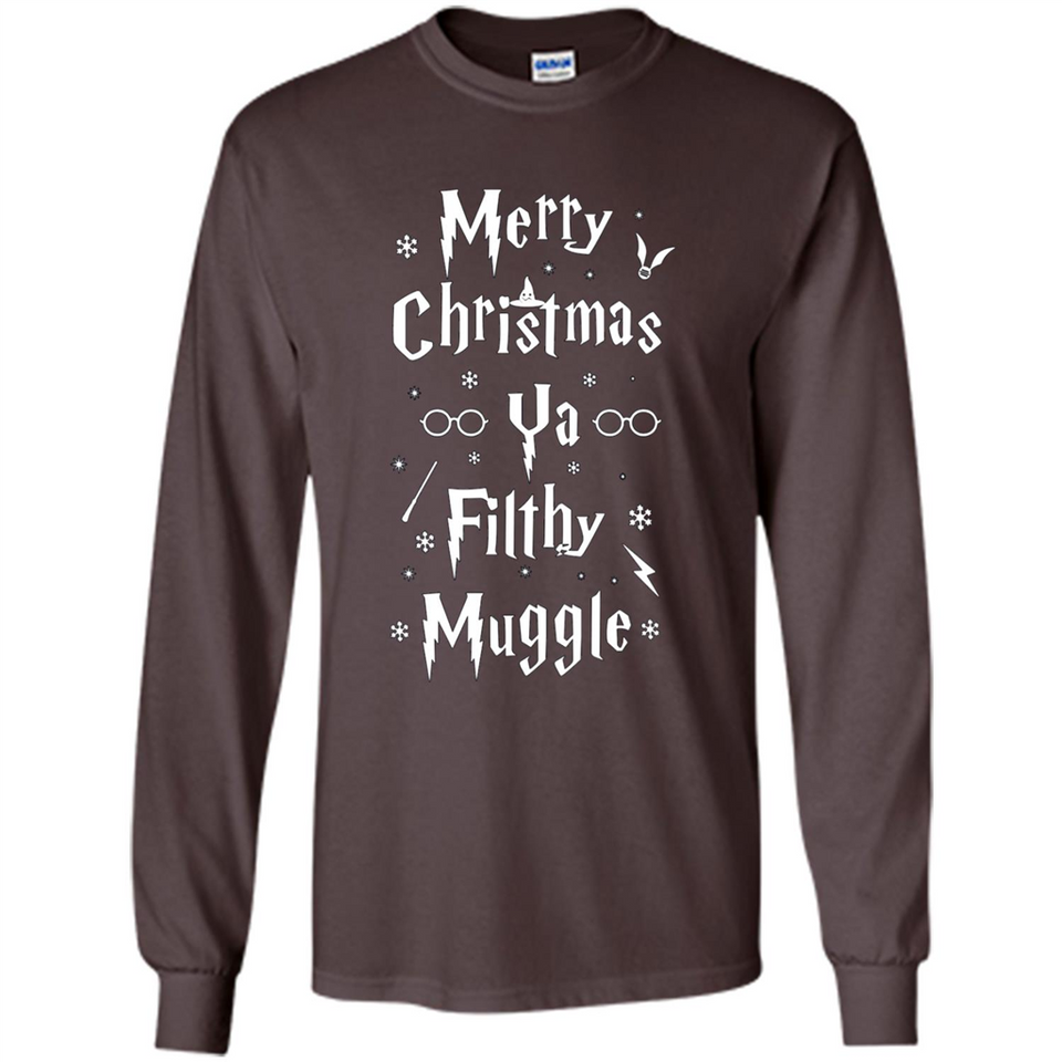 Merry Christmas Ya Filthy Muggle Christmas Sweatshirt PINGPONG