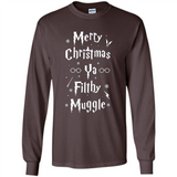 Merry Christmas Ya Filthy Muggle Christmas Sweatshirt PINGPONG