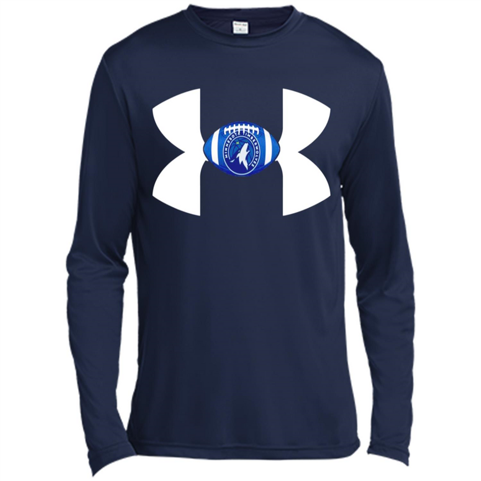 MinnesotaTimberwolves Under Armour Logo - Canvas Long Sleeve T-Shirt