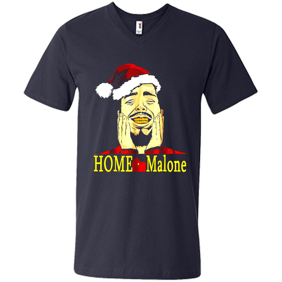 Home Malone Shirt Post Malone Christmas Sweatshirt - Men's V-Neck