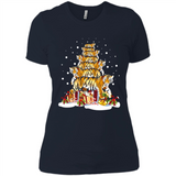 Tiger Christmas Tree Funny Merry Christmas - Ladies' Boyfriend T-Shirt