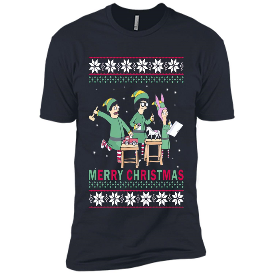 Bob’s burgers Elf Merry Christmas - Premium Short Sleeve T-Shirt