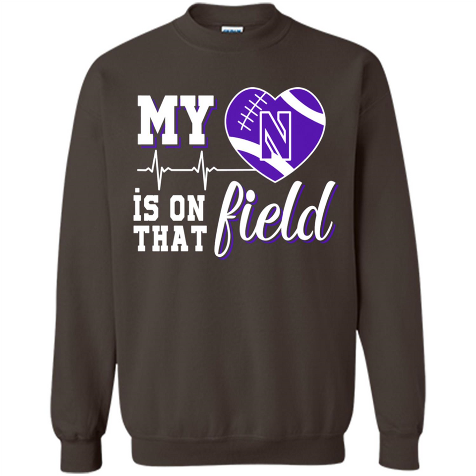 Northwestern Wildcats Football My Heart is on that Field - Sweatshirt