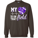Northwestern Wildcats Football My Heart is on that Field - Sweatshirt
