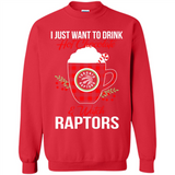 I Just Want To Drink Hot Chocolate & Watch Toronto Raptors Ugly Christmas Sweater PINGPONG